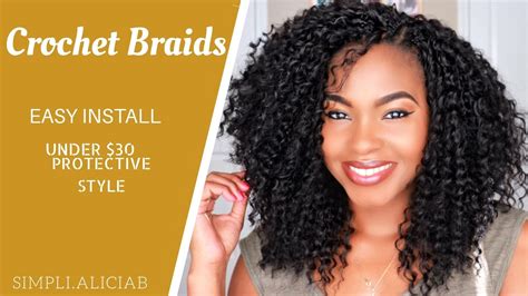 Crochet Braids Easy Install Cut And Frame To Face Brazilian Braid Youtube