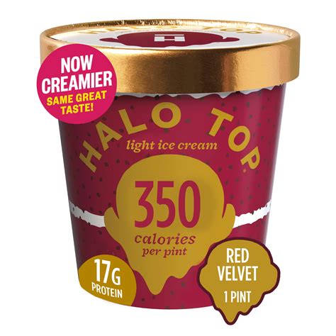 Halo Top Red Velvet Light Ice Cream Pint 16 Fl Oz Walmart Inventory