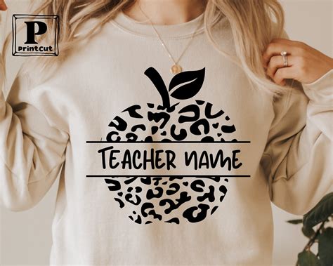 Custom Teacher Svg Teacher Name Svg Personalized Name Svg Etsy