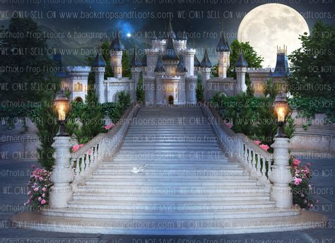 Cinderella Staircase Photography Backdrop, Fairy Tale, Princess, Castle ...