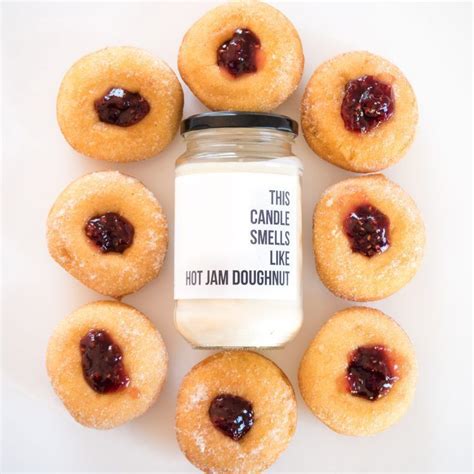 Hot Jam Doughnut Candle The Prospect Project Handmade Soy Candles