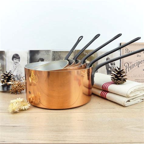 Reserved For Oh Casseroles En Cuivre Pour Une Cuisine à La Etsy French Chef Copper Pans