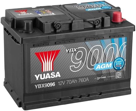 Автомобильный аккумулятор Yuasa 12V 70Ah AGM Start Stop Plus Battery