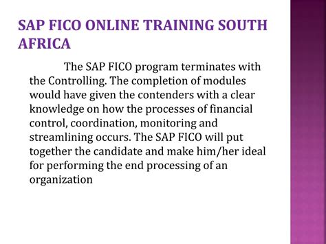 PPT SAP FICO ONLINE TRAINING AND CERTIFICATION PowerPoint