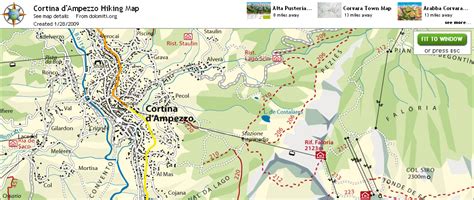 Via Ferrata Dolomites Map