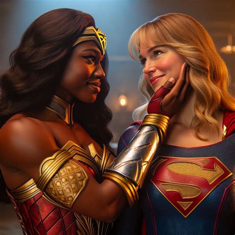 Wonder Woman And Supergirl Sharing A Moment By Wbatson99 On Deviantart