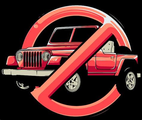 Premium Vector Forbidden Car Icon Vector Illustration Logo Template