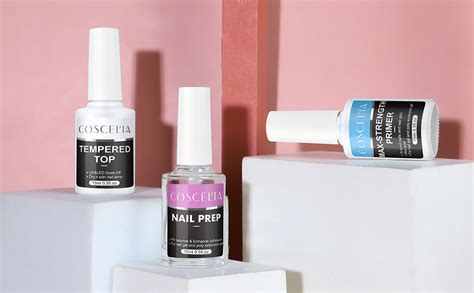 Coscelia Set Primer Unghie Semipermanente E Nail Prep Disidratatore 15ml Nail Prep E Primer