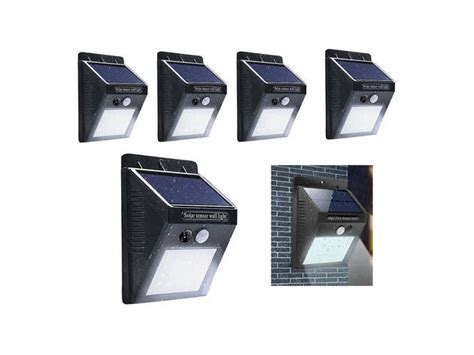 Super Bright 20 Led Solar Light With Wireless Ip65 Waterproof Motion Sensor 5 Pack Stacksocial