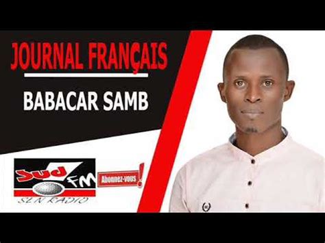 Journal Sud Fm Midi Du Janvier Avc Babacar Sambe Youtube