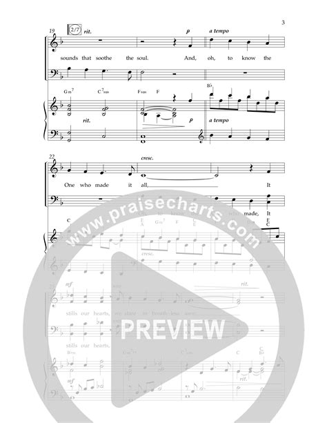 The Evidence Of God Choral Anthem SATB Sheet Music PDF Lifeway