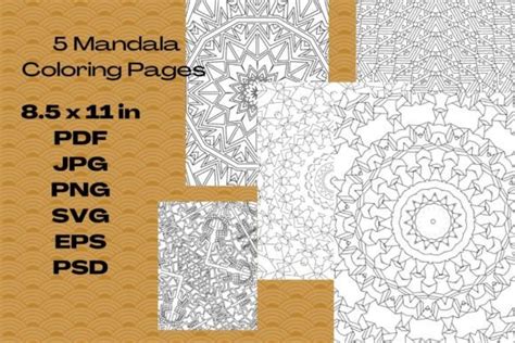 Mandala Coloring Pages Graphic By Good Karma Creative Fabrica