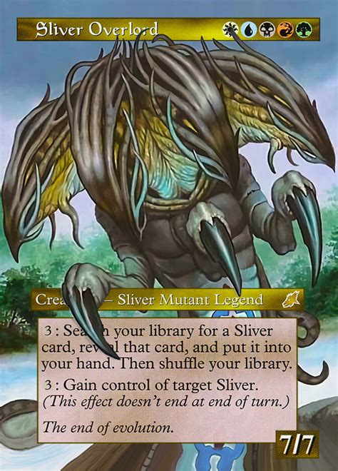 Mathieu Mélix Mtg Altered Card Frame Sliver Overlord