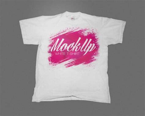 White Flat T Shirt Mockup Mockup World