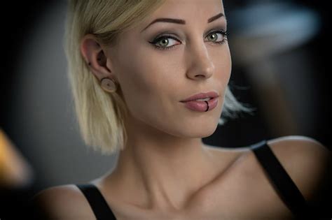 3440x1440px Free Download Hd Wallpaper Women Blonde Face Green