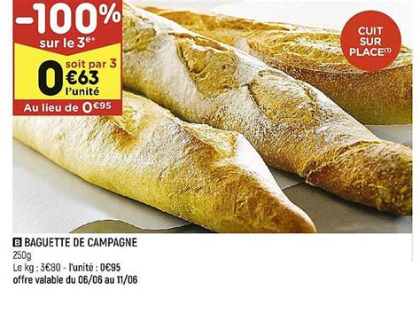 Promo Baguette De Campagne Chez Leader Price ICatalogue Fr