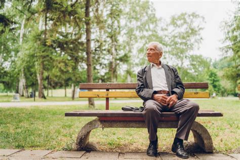 53300 Man On Bench In Park Stock Photos Pictures And Royalty Free