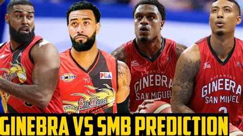 Pba Live Ginebra Vs Smb Game Prediction Advantage At Disadvantage