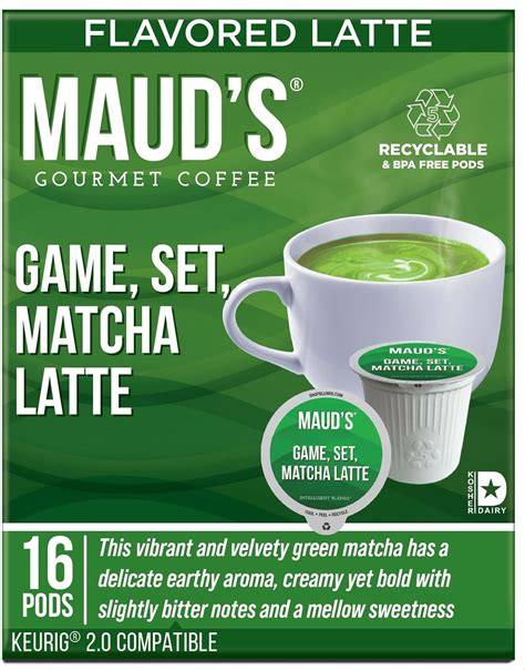 Mauds Game Set Matcha Latte Tea Pods 16ct Solar Energy Produced