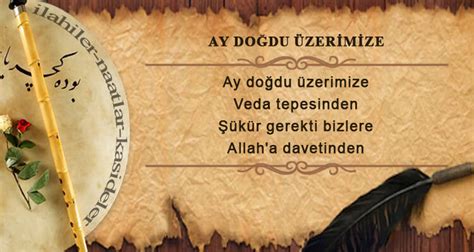 Ay Doğdu Üzerimize Taleal Bedru Aleyna İlahi Sözleri Mekteb i Derviş