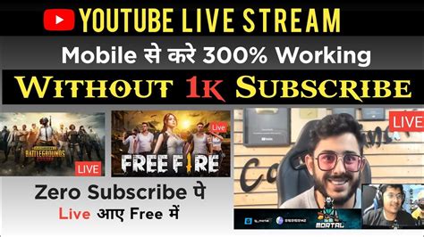 How To Live Stream On Youtube Without 1k Subscriber YouTube Live