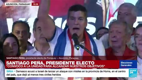 No los vamos a defraudar Santiago Peña es el presidente electo de