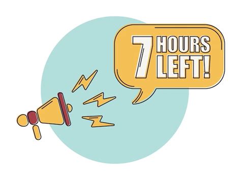 Premium Vector Countdown Left 7 Hours Banner Count Time Sale Icons