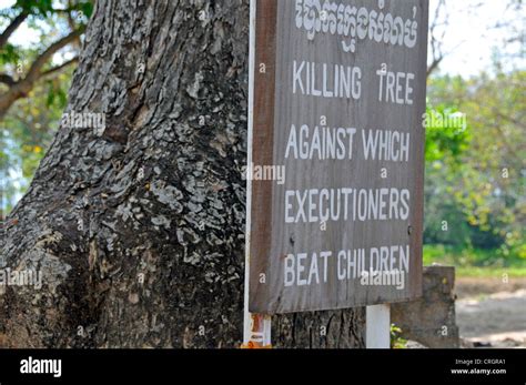 Sign Tree Killing Fields Cambodia Hi Res Stock Photography And Images