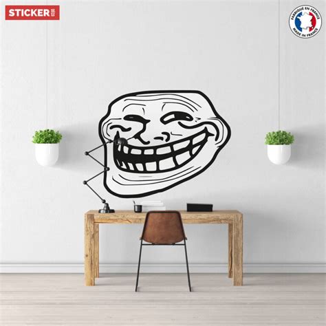 Sticker Mural Troll Face Stickers Troll Stickerdeco Fr