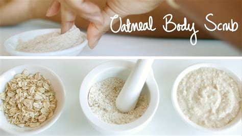 Homemade Oatmeal Scrub Gentle Exfoliation Youtube