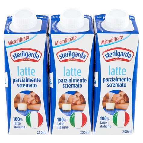 STERILGARDA Latte Parzialmente Scremato UHT Microfiltrato 750 ML 3