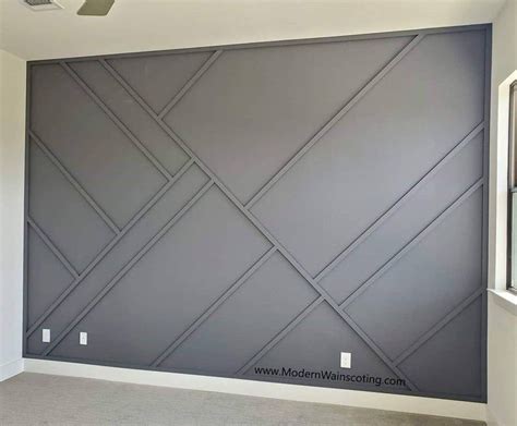 Custom Geometric Wood Accent Wall Design And Installation Instructions