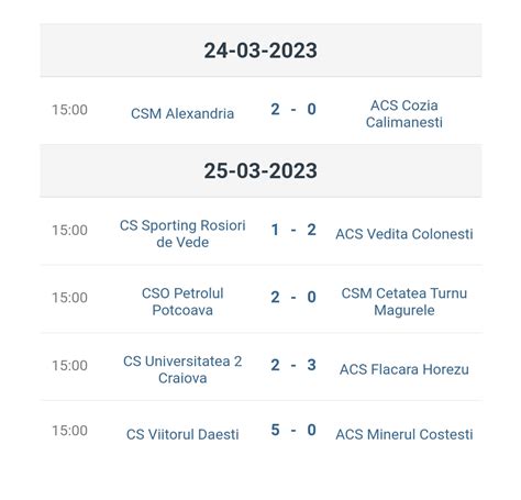 Liga 3 Rezultatele Etapei A 18 A Ultima A Sezonului Regulat