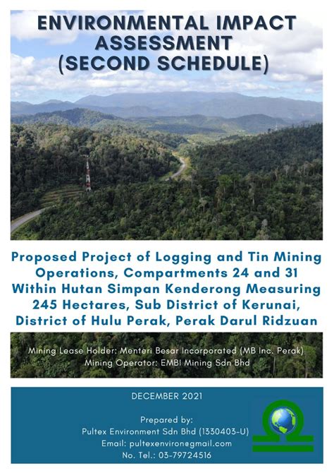 Environmental Impact Assessment Eia Report For Proposed Project Of