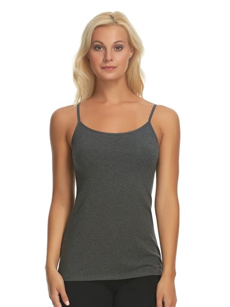 Felina Cotton Modal Camisole Stretch Basic Heather Charcoal