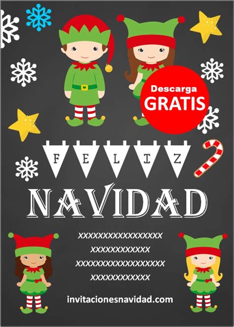 Invitaciones De Navidad Para Niños Invitaciones Navidad