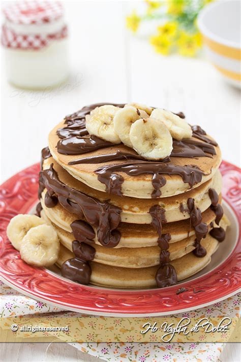 Pancakes Banana E Nutella Ricetta Ho Voglia Di Dolce