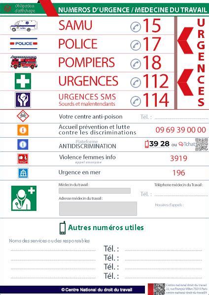 Affichage Obligatoire 2022 Centre National Du Droit Du Travail