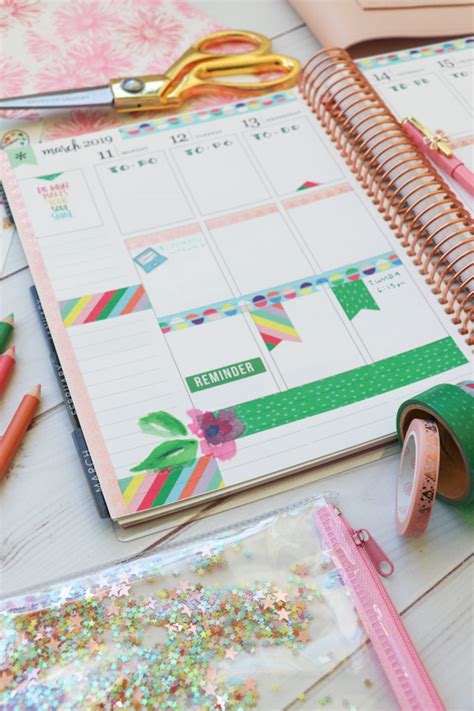 Washi Tape 2 Ways: Easy Planner Decoration Ideas | March 2019 - The Chic Life