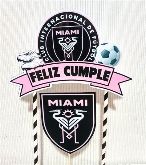 Topper De Torta Messi Inter Miami Mirian Dulce Golosinas