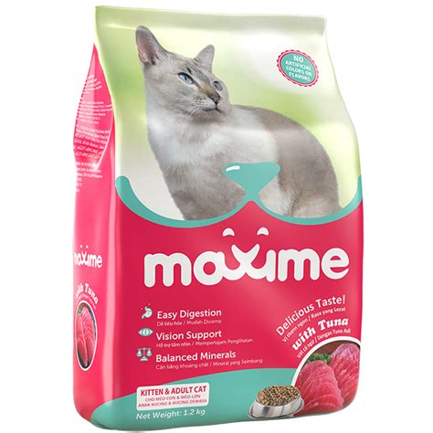 Maxime Dry Cat Food Kitten And Adult Tuna Flavor 400g Shopee