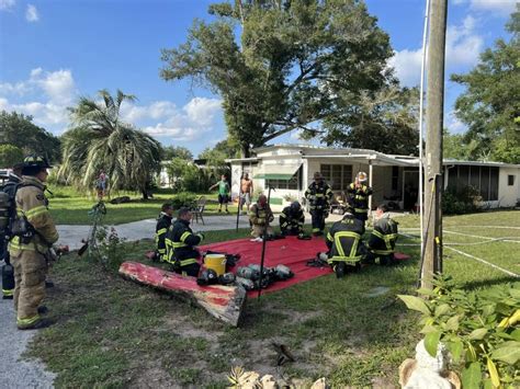 Firefighters Combat Mobile Home Fire In Ocala Ocala