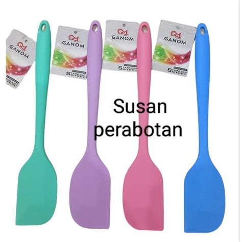 Jual 4 Uk Spatula Kuas Silikon Bahan Tebal Pengaduk Adonan Kue Tahan