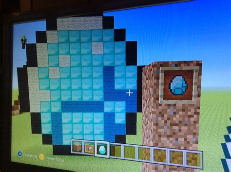 Diamond pixel art | Minecraft Amino