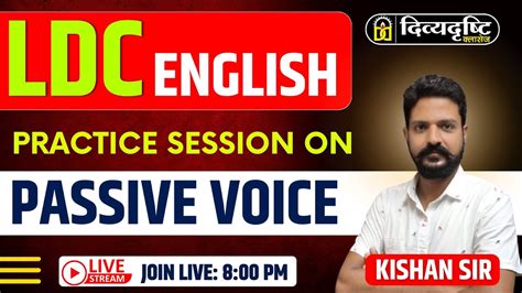 LDC RSSB EXAM 2024 English Practice Session On Passive Voice