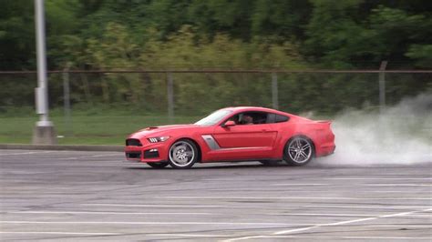 Justin Pawlak Of Drift In Stock Stage Roush Rs Mustang