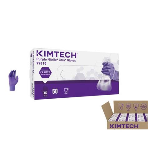 Mm Mid Forearm Kimtech Sciences Purple Nitrile Extra Gloves