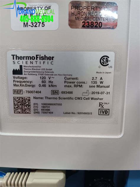 Thermo Scientific Cw3 Cell Washer Medsold