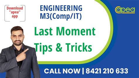 Last Minute Tips Tricks For Engineering Mathematics III Computer