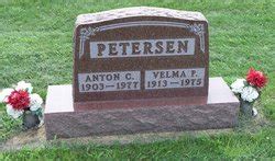 Anton C Petersen M Morial Find A Grave